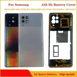 Samsung Galaxy A42 5G A426B Housing Middle Frame +Battery Cover Rear Door Housing Back Case With Camera Lens Replace (New)