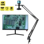 55MP 48MP 4K 1080P HDMI USB Video Microscope Camera 1 130X Infinitely Far C Mount Lens LED Light Digital Image Acquisition (New)