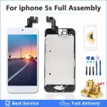 AAAA Quality Full Set LCD Display iPhone SE Touch Screen Digitizer Assembly A1723 A1662 A1724 LCD +Home Button +Front Camera (New)