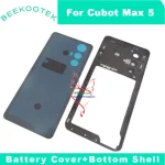 New Original Cubot Max 5 Battery Cover Back Case Bottom Shell Middle Frame Housing Accessories Cubot Max 5 Smart Phone (New)