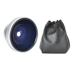 Silver Strong Applicability 37mm 0.25X Super Fisheye Additional Lens 37mm Caliber Camera Lenses new (New)