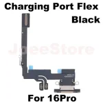 Charging Port Flex Cable iPhone 15 16 Pro Max Plus 15Pro 16ProMax USB Charger Dock Connector With Microphone Ribbon Repair (New)
