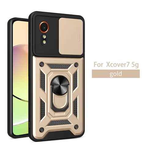 S90b06d37b1cf400f9adcce3ec5b8f6b79_480x480q75 Samsung XCover7 Pro Case Galaxy XCover7 Cover XCover 7 Magnetic Ring Holder Armor Phone Case Slide Camera Protect Back Cover (New) - Image 1