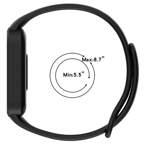 S92f655e8c25f4b17bcb5c45a947715d4N_480x480q75 Silicone Strap+casing Shell Xiaomi Mi B 9 Active Sport Strap Bracelet Redmi B 3 Smartwatch Wristb Accessories (New) - Image 1
