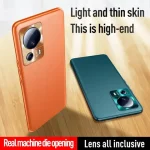Luxury PU Leather Case For Xiaomi Mi Civi 2 Back Cover Matte Silicone Full Protection Phone Case For Xiaomi Mi 13 Lite Coque (New)