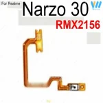 Power Volume Buttons OPPO Realme Narzo 30 30A 30Pro 4G 5G ON OFF Power Volume Button Flex Ribbon Side Keys Flex Cable Parts (New)