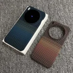 Ultra Slim Carbon Fiber Kevlar Pattern Magnetic Phone Case for Vivo X300 X200 Pro Ultra mini Wireless Charge Protect Hard Cover (New)
