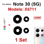 Back Camera Glass Lens Infinix Note 30 30i VIP Rear Camera Lens Glass with Adhesive Sticker Replacement Repair Parts (New)