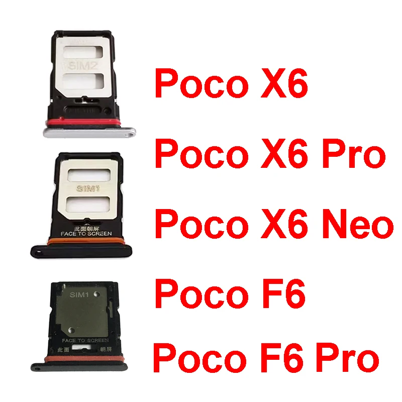 S96a640823bd94ed2a3a628b155244bc9M_550x550 Sim Card Tray Slot Xiaomi Poco X6 X6 Pro X6 Neo Poco F6 F6 (New) - Image 1