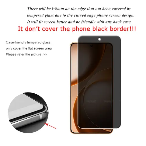 S96aab0e793014fb98250e2c96b55ddaef_480x480q75 6-in-1 OPPO Find X9 Ultra Glass OPPO Find X9 Ultra Tempered Glass Privacy Anti-Spy Screen Protector Find X9 Ultra Lens Glass (New) - Image 1
