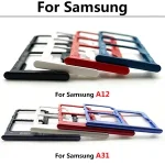 Micro Nano SIM Card Holder Tray Slot Holder Adapter Socket Samsung A12 A31 Mobile Phone With Pin Replacement Parts (New)
