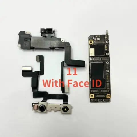 S97232a8b64cc42d4bc98fc20758565fd6_480x480q75 100% Working Logic Board For iPhone 11 Unlocked Motherboard With/NO Face ID Clean ICloud For iPhone 11 Full Chips Mainboard Plat (New) - Image 1
