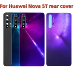 New Back Glass Housing For Huawei Nova 5T Battery Back Cover Panel Rear Door Case With Camera Lens Adhesive Replace Bangladesh