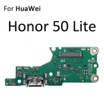 Charging Port Dock Plug Connector Charger Board With Microphone Flex Cable HuaWei Honor 50 60 70 80 Pro Flat Plus Lite SE 5G (New)