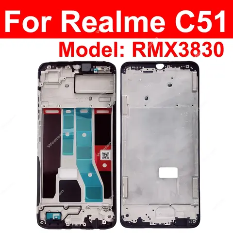 S9a6f1c26f5ae4d25a3dc562d8d947619n_480x480q75 Realme C51 C53 C55 C63 C65 C67 4G 5G Front LCD Frame Cover LCD Housing Holder Bezel Case Flex Repair Parts (New) - Image 1