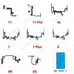 Power Volume Buttons FlashLight Power Flex Cable iPhone 11 Pro X XR Xs Max 5s SE 6s 7 8 Plus SE 2 3 2020 2022 With Sticker (New)