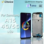 AAA+++ AMOLED SM-A155F LCD For Samsung Galaxy A15 4G Display Touch Screen For Samsung A15 5G SM-A156B Display Replacement Parts (New)