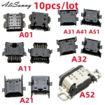 10pcs USB Charging Dock Connector Port SamSung A52 A72 A21 A32 A01 A11 A10 A10S A12 A21S A30S A30 A50 (New)