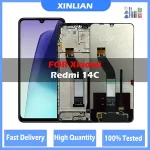 BackShell LCD Xiaomi Redmi 14C 2411DRN47C LCD Display Touch Panel Screen Assembly Redmi14C LCD Replacement With Frame (New)