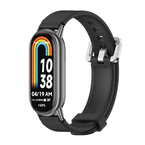 Sa38410608d90459ea03f7f58c56ad385g_480x480q75 Strap Mi B 10 9 8 7 6 5 Watch B Mi B 10 Silicone Wristb Mi B 9 Bracelet Mi B 8 Strap (New) - Image 1