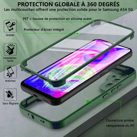 Sa4be02a1e7e0413292603bd393777aced_480x480q75 360 Full Body Case For Samsung Galaxy A14 A54 A34 5G A05 A15 A25 S23 FE A24 A04S A53 A13 A23 A33 A32 A51 A72 A71 Cover Protector (New) - Image 1