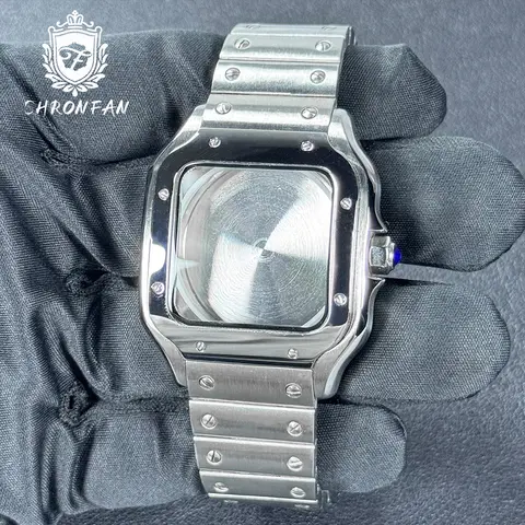 Sa618614797f642e4ac1e6064f93ca99a4_480x480q75 Santos Square Watch Case NH35 38mm 316L Stainless steel SKX Watch Accessories Parts NH35 4R35 NH36 4R36 Movements (New) - Image 1