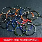 Flat Luminous aluminum Bezel Insert 38mm*315mm Replacement Watch Parts Accessories (New)