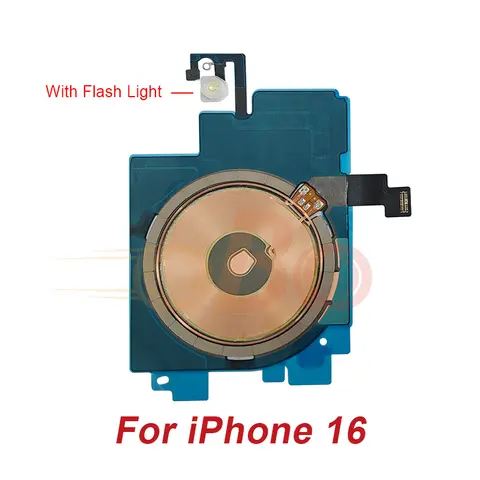 Sa99c68aa3abb4b269b817da8458d33b4h_480x480q75 Wireless Charging Coil Sticker With Flash light Flex Cable iPhone 14 15 16 Plus Pro Max Promax Wireless Charger Repair (1PC) (New) - Image 1