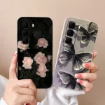 infinix Hot 50 Pro Plus 50i Phone Case Lovely Cat Bumper infinix Hot50 4G 5G Soft Liquid Silicone Anti Drop Back Cover (New)