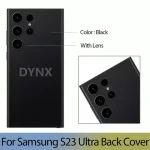 Samsung Galaxy S23 Ultra S23U Back Cover Battery Back Cover Glass Panel Rear Door Housing Case Camera Lens Replace (New)