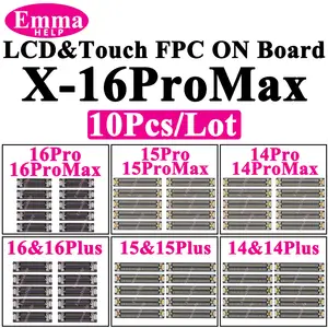Sac6d69b753494e8697c0f2b018e48470d_300x300q75-1 10 LCD Display Touch FPC Connector iPhone 16ProMax 12Pro 13Pro 14Pro 11 12 13 15 Pro Max 16 14 Plus XS XR X Touch Screen (New) - Image 1