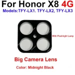Back Lens Glass Honor X8 4G TFY-LX1 LX2 LX3 Rear Camera Glass Lens with Sticker Replacement Repair Parts (New)