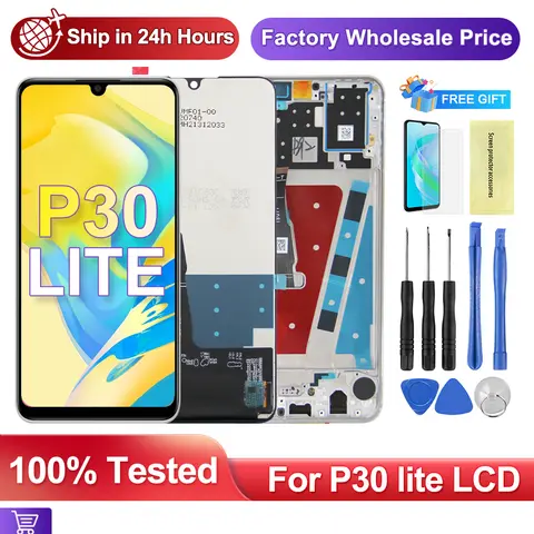 Sacc227568e094ae5bf50636f5dfb43eaO_480x480q75 AMOLED For HUAWEI P30 Lite LCD Display Touch Screen Digitizer Assembly Replacement For Huawei P30Lite Nova 4e MAR-LX1M AL00 Bangladesh - Image 1