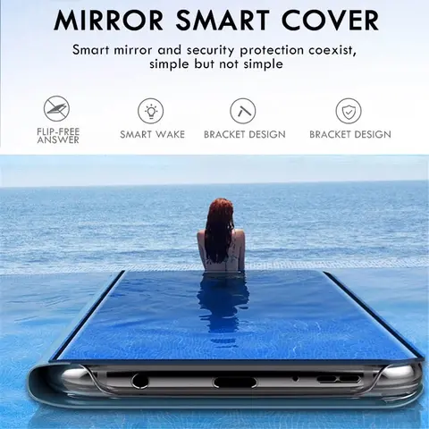 Sad031ccccd544747b26b60db19991c19k_480x480q75-1 Smart Mirror Magnetic Flip Phone Cover For Samsung Galaxy A17 4G Case Sumsung A 17 17A 4G 2025 SM-A175F Stand Shockproof Funda (New) - Image 1