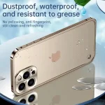 Aviation Aluminum Alloy Frame Bumperr Case iPhone 16 14 15 12 13 Pro Max Plus Mini Metal Lens Protection Shockproof Cover (New)