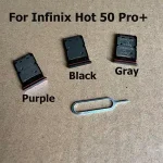 Infinix Hot 50 Pro+ Pro Plus Sim Card Tray Slot Holder Socket Adapter Connector Repair Parts Replacement X6880 (New)
