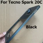 66 Tecno Spark 20C Middle Frame Front Bezel Faceplate Frame With Side Button Repair Spare Parts (New)