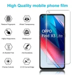 Screen Protector OPPO Find X3 Lite Tempered Glass HD High Aluminum Crysta 9H Transparent Clear Anti Scratch Case Friendly (New)