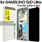 6.9  Dynamic AMOLED Display Samsung S20 Ultra LCD Touch Screen Digitizer Assembly S20 Ultra 5G Repair Parts (New)