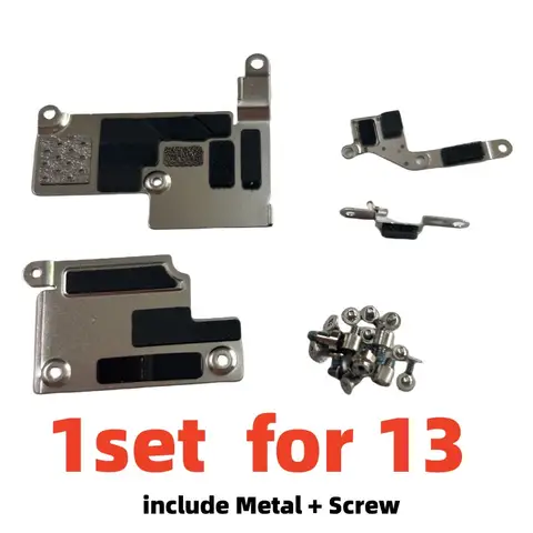 Sb5c76c4e663f4c30a4c86e297e805f7bp_480x480q75 2Set Inner Metal LCD Battery Cover Plate with Screws iPhone 11 12 13 Pro Max 14 Plus Bracket Holder Clip Screw Parts (New) - Image 1