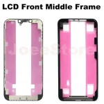 2pcs Front Bezel Frame with Adhesive Tape iPhone 12 13 14 15 16 Pro X Xs Max Mini LCD Middle Frame Repair Parts (New)