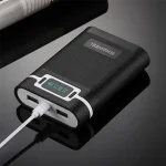 HAWEEL DIY 4X 18650 Battery (Not Included) 10000MAh Power Bank Shell Box with 2 USB Output  Display Smartphones A (New)