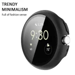 Tempered Glass+ Case Google Pixel Watch 4 41mm 45mm Screen Protector Bumper All-Around Hard Full Cover Durable PC Case (New)