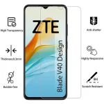 screen protector zte blade v40 design protective tempered glass on bladev40 v 40 40v v40design phone film glas 9h zteblade (New)