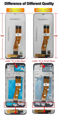 Sc01e83c164b746be8f2152fa8833c174N_480x480q75 65 A02s LCD Samsung Galaxy A02s A025F LCD Display Touch Screen Digitizer Samsung A02s A025M A025F DS LCD With Frame (New) - Image 1