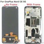 Fluid AMOLED For OnePlus Nord 2 5G LCD Display Touch Screen DN2101 DN2103 Digitizer Assembly For Nord CE 5G LCD EB2101 EB2103 (New)