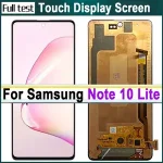 High quality 6.7'' AMOLED Display Samsung Note 10 Lite LCD Display SM N770F SM N770F/DS Touch Screen Assembly Repair Parts (New)