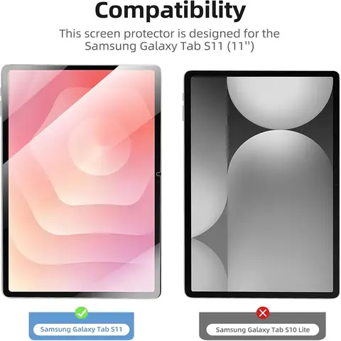 Sc3626357a68240d3bc8e76a6167015c7J_480x480q75 1PCS 9H Tempered Glass Samsung Galaxy Tab S11 Screen Protector 110 Inch Tablet Anti Scratch HD Protective Film (New) - Image 1