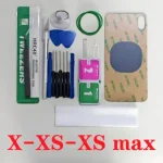 iPhone XS Max X XS Battery Cover Rear Door Glass Panel IPhone X XS Max Big Hole Back Glass Housing Case With Tool kits (New)