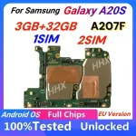 For Samsung Galaxy A20S A207F A207F/DS SM-A207F Motherboard Unlocked OK Main Logic Board Mainboard With Full Chip Plate Working (New)